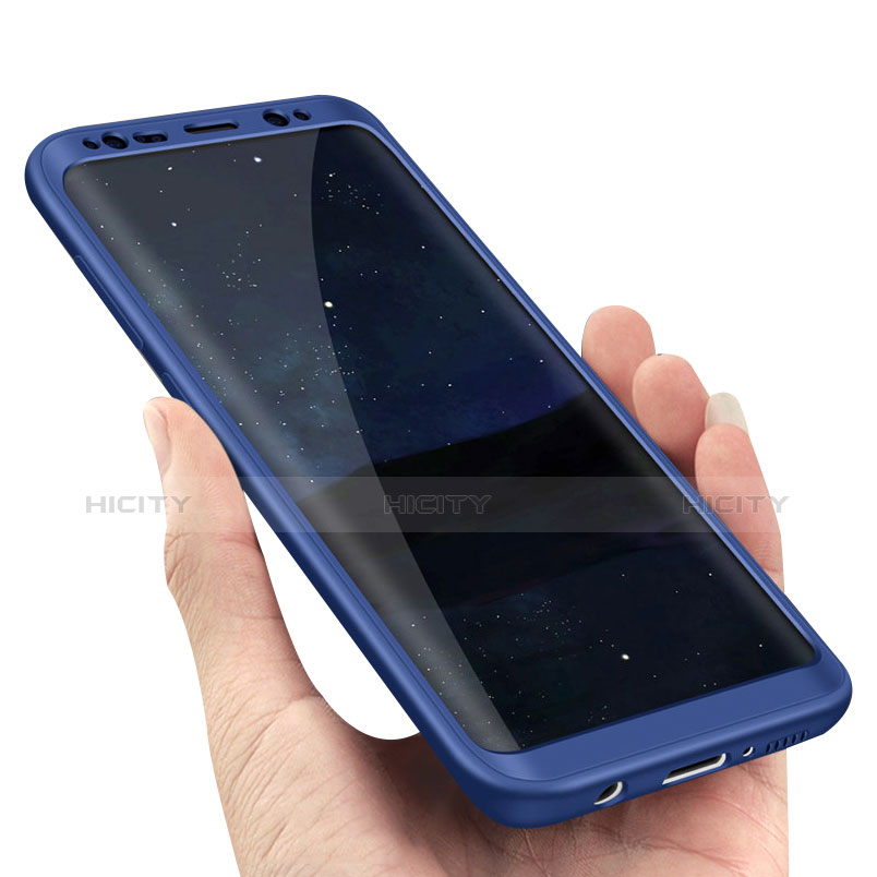 Handyhülle Hülle Kunststoff Schutzhülle Tasche Matt Vorder und Rückseite 360 Grad Q02 für Samsung Galaxy S8 groß