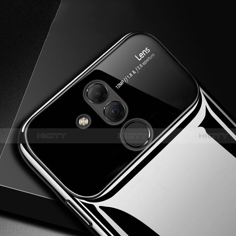 Handyhülle Hülle Kunststoff Schutzhülle Tasche Spiegel 360 Grad mit Magnetisch Fingerring Ständer für Huawei Mate 20 Lite groß