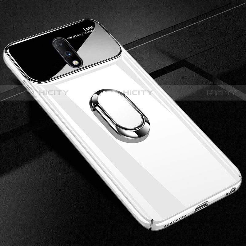Handyhülle Hülle Kunststoff Schutzhülle Tasche Spiegel 360 Grad mit Magnetisch Fingerring Ständer für OnePlus 7 groß