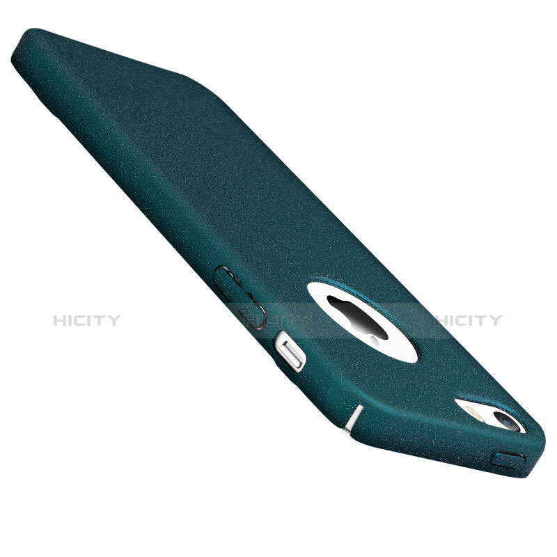 Handyhülle Hülle Kunststoff Schutzhülle Treibsand für Apple iPhone 5S Blau