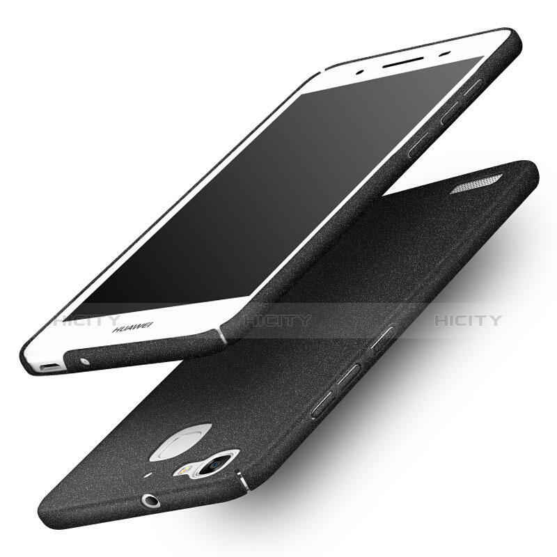 Handyhülle Hülle Kunststoff Schutzhülle Treibsand für Huawei Enjoy 5S Schwarz Plus