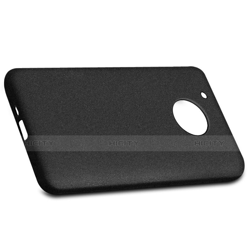 Handyhülle Hülle Kunststoff Schutzhülle Treibsand für Motorola Moto E4 Plus Schwarz