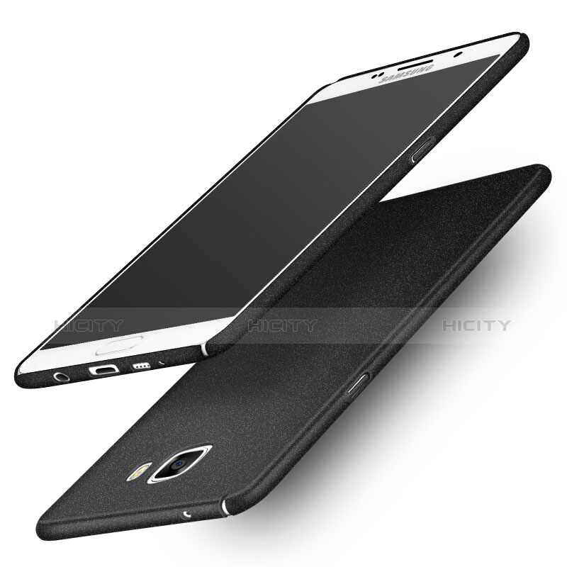 Handyhülle Hülle Kunststoff Schutzhülle Treibsand für Samsung Galaxy A9 Pro (2016) SM-A9100 Schwarz