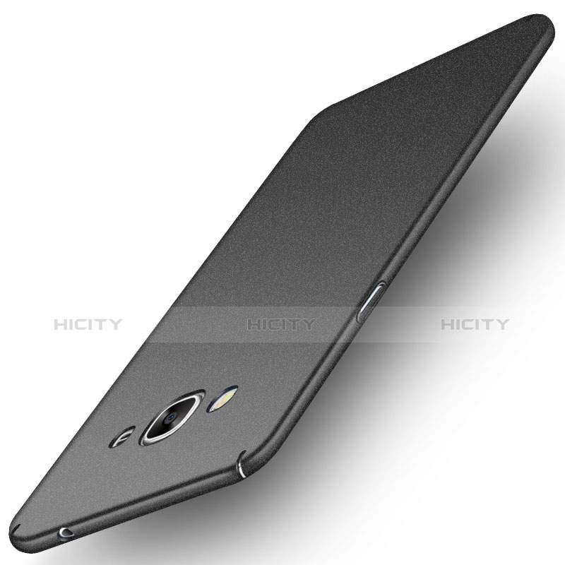 Handyhülle Hülle Kunststoff Schutzhülle Treibsand für Samsung Galaxy J3 Pro (2016) J3110 Schwarz groß