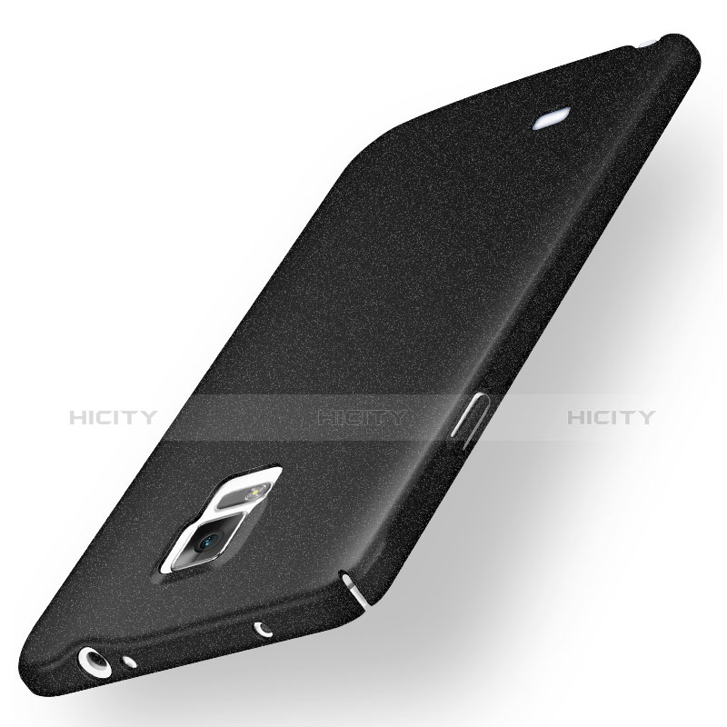 Handyhülle Hülle Kunststoff Schutzhülle Treibsand für Samsung Galaxy Note 4 SM-N910F Schwarz Plus
