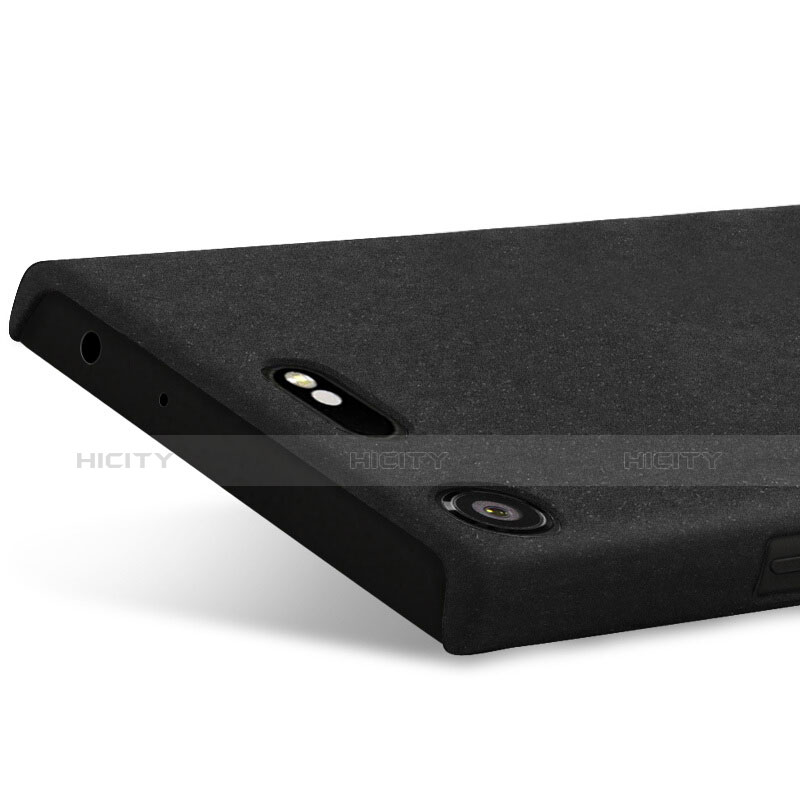 Handyhülle Hülle Kunststoff Schutzhülle Treibsand für Sony Xperia XZ1 Compact Schwarz