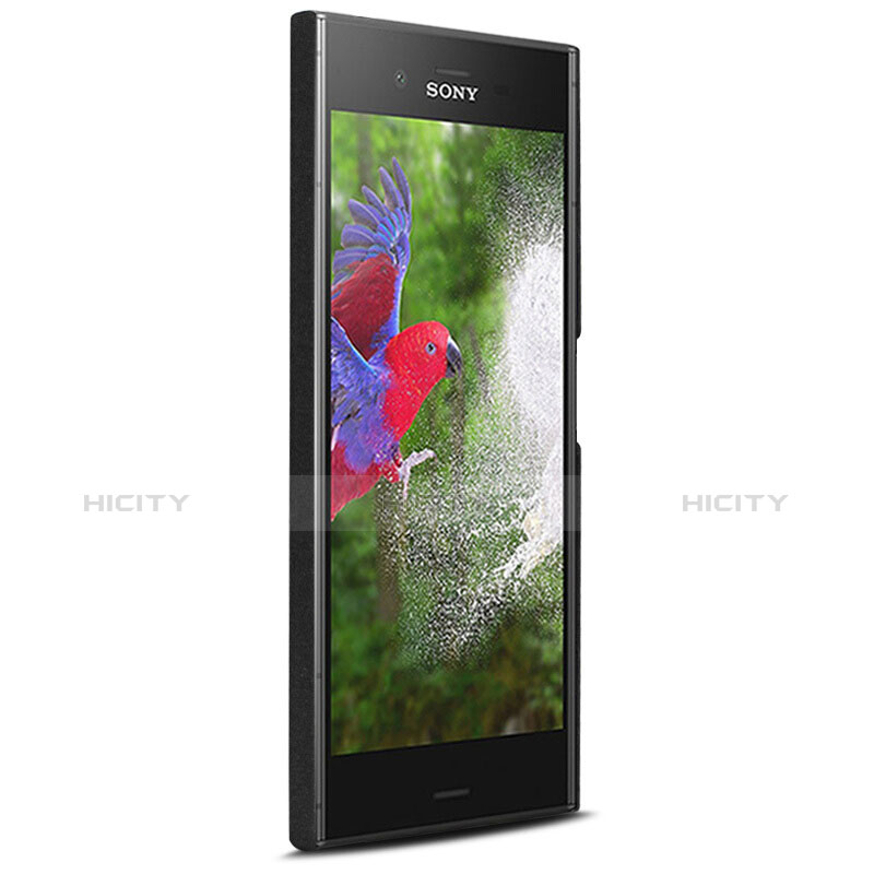 Handyhülle Hülle Kunststoff Schutzhülle Treibsand für Sony Xperia XZ1 Schwarz groß