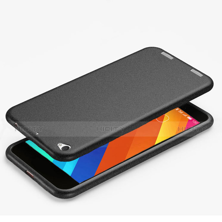 Handyhülle Hülle Kunststoff Schutzhülle Treibsand für Xiaomi Mi Pad 2 Schwarz groß