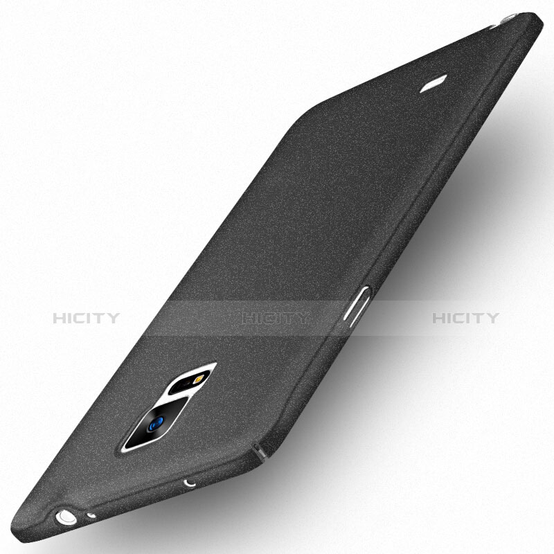 Handyhülle Hülle Kunststoff Schutzhülle Treibsand Q01 für Samsung Galaxy Note 4 Duos N9100 Dual SIM Schwarz