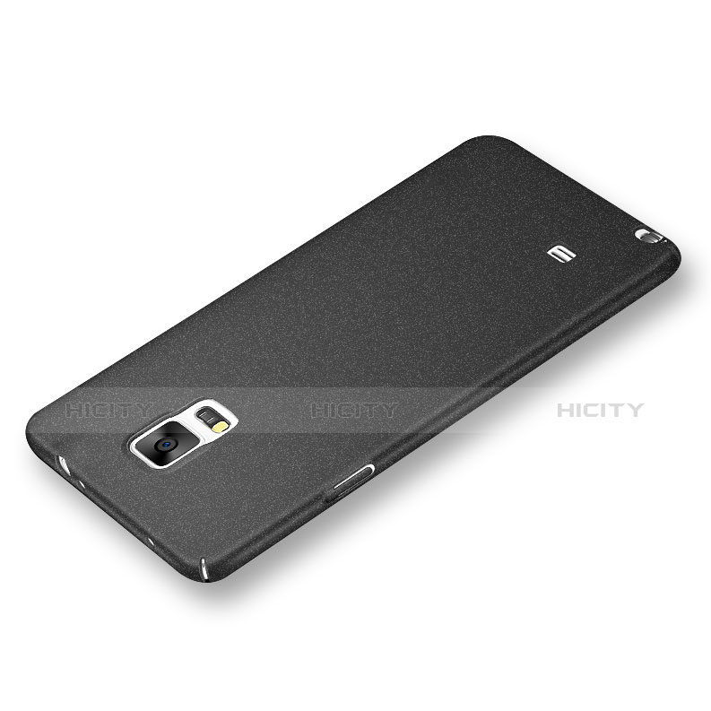 Handyhülle Hülle Kunststoff Schutzhülle Treibsand Q01 für Samsung Galaxy Note 4 Duos N9100 Dual SIM Schwarz