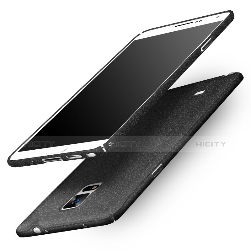 Handyhülle Hülle Kunststoff Schutzhülle Treibsand Q01 für Samsung Galaxy Note 4 SM-N910F Schwarz