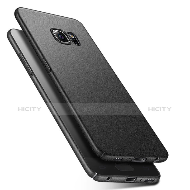 Handyhülle Hülle Kunststoff Schutzhülle Treibsand Q01 für Samsung Galaxy S6 SM-G920 Schwarz
