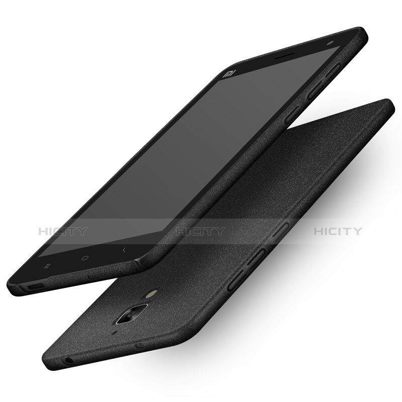 Handyhülle Hülle Kunststoff Schutzhülle Treibsand Q01 für Xiaomi Mi 4 LTE Schwarz