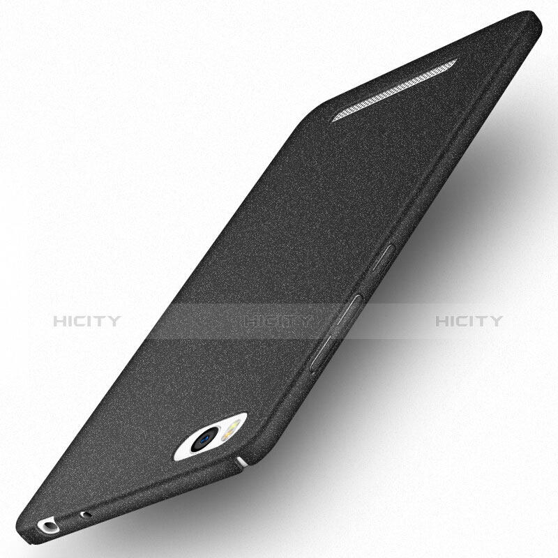 Handyhülle Hülle Kunststoff Schutzhülle Treibsand Q01 für Xiaomi Mi 4C Schwarz groß