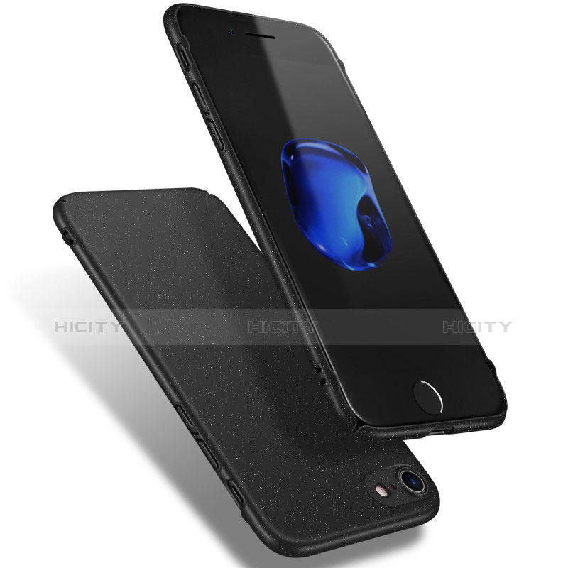 Handyhülle Hülle Kunststoff Schutzhülle Treibsand Q02 für Apple iPhone 7 Schwarz