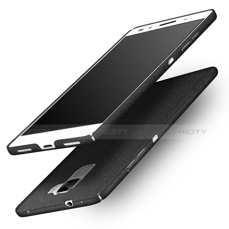 Handyhülle Hülle Kunststoff Schutzhülle Treibsand R01 für Huawei Honor 7 Dual SIM Schwarz Plus