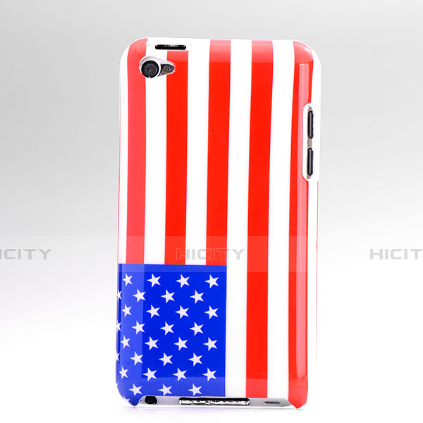 Handyhülle Hülle Kunststoff Schutzhülle USA Flagge für Apple iPod Touch 4 Bunt Plus