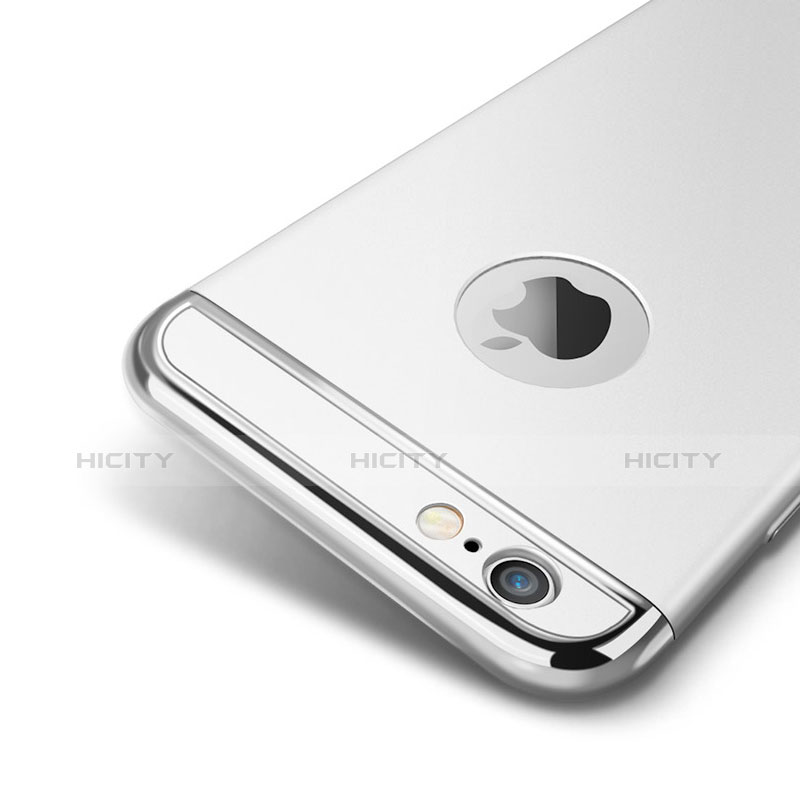 Handyhülle Hülle Luxus Aluminium Metall A01 für Apple iPhone 6S Plus Silber