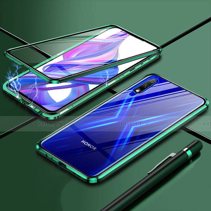 Handyhülle Hülle Luxus Aluminium Metall Rahmen Spiegel 360 Grad Ganzkörper Tasche für Huawei Enjoy 10