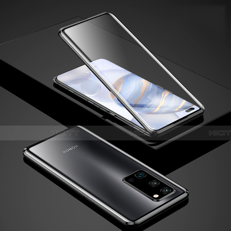 Handyhülle Hülle Luxus Aluminium Metall Rahmen Spiegel 360 Grad Ganzkörper Tasche für Huawei Honor 30 Pro