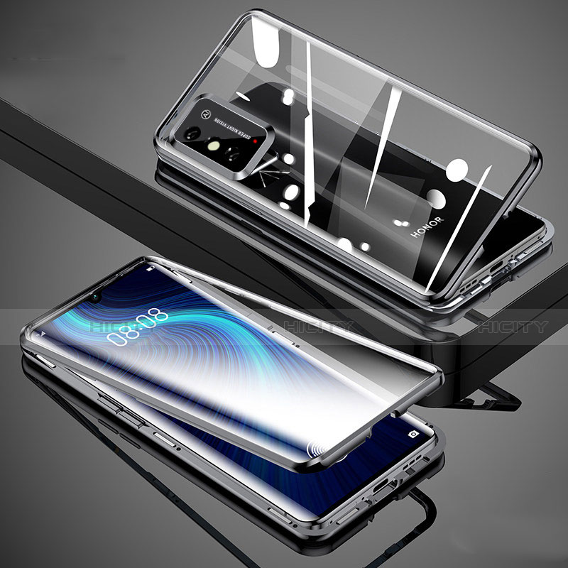 Handyhülle Hülle Luxus Aluminium Metall Rahmen Spiegel 360 Grad Ganzkörper Tasche für Huawei Honor X10 Max 5G