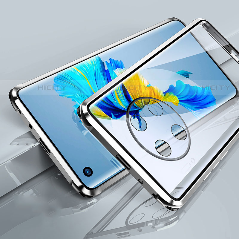 Handyhülle Hülle Luxus Aluminium Metall Rahmen Spiegel 360 Grad Ganzkörper Tasche für Huawei Mate 40