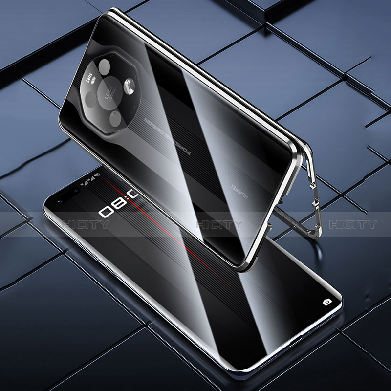Handyhülle Hülle Luxus Aluminium Metall Rahmen Spiegel 360 Grad Ganzkörper Tasche für Huawei Mate 40 RS groß