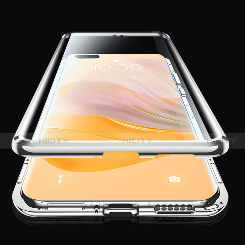 Handyhülle Hülle Luxus Aluminium Metall Rahmen Spiegel 360 Grad Ganzkörper Tasche für Huawei Nova 8 Pro 5G groß