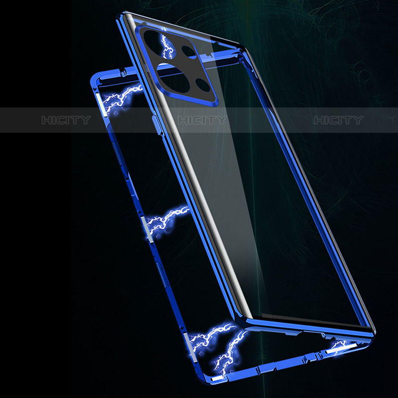 Handyhülle Hülle Luxus Aluminium Metall Rahmen Spiegel 360 Grad Ganzkörper Tasche für Oppo Reno8 Pro+ Plus 5G
