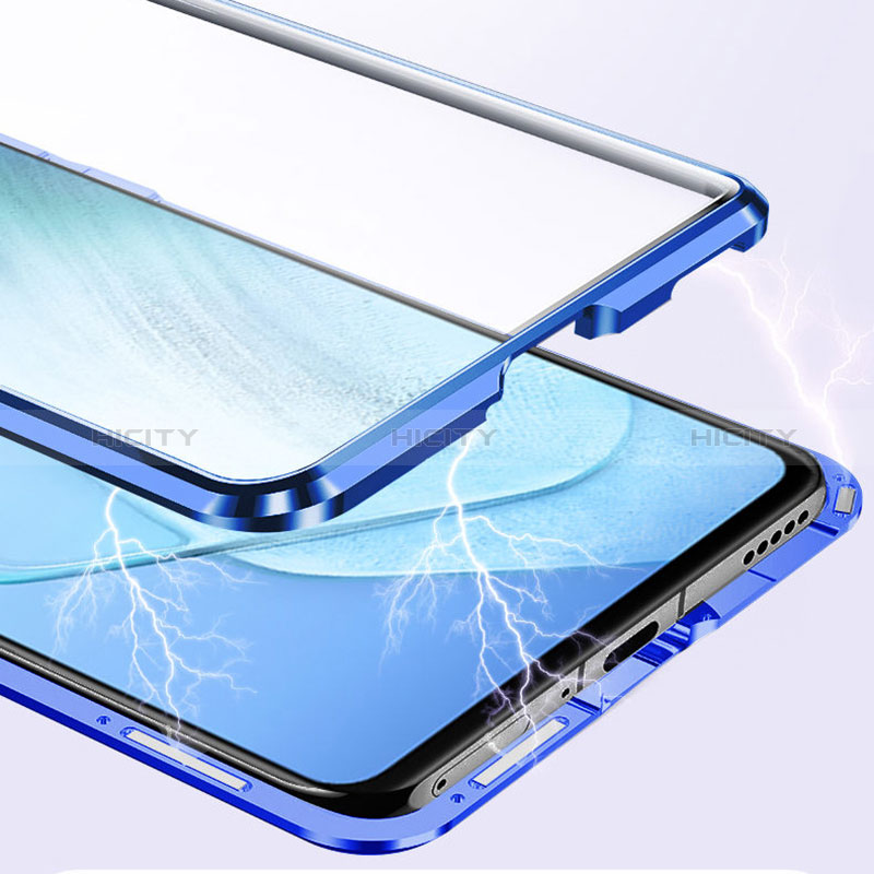 Handyhülle Hülle Luxus Aluminium Metall Rahmen Spiegel 360 Grad Ganzkörper Tasche für Realme Narzo 30 5G