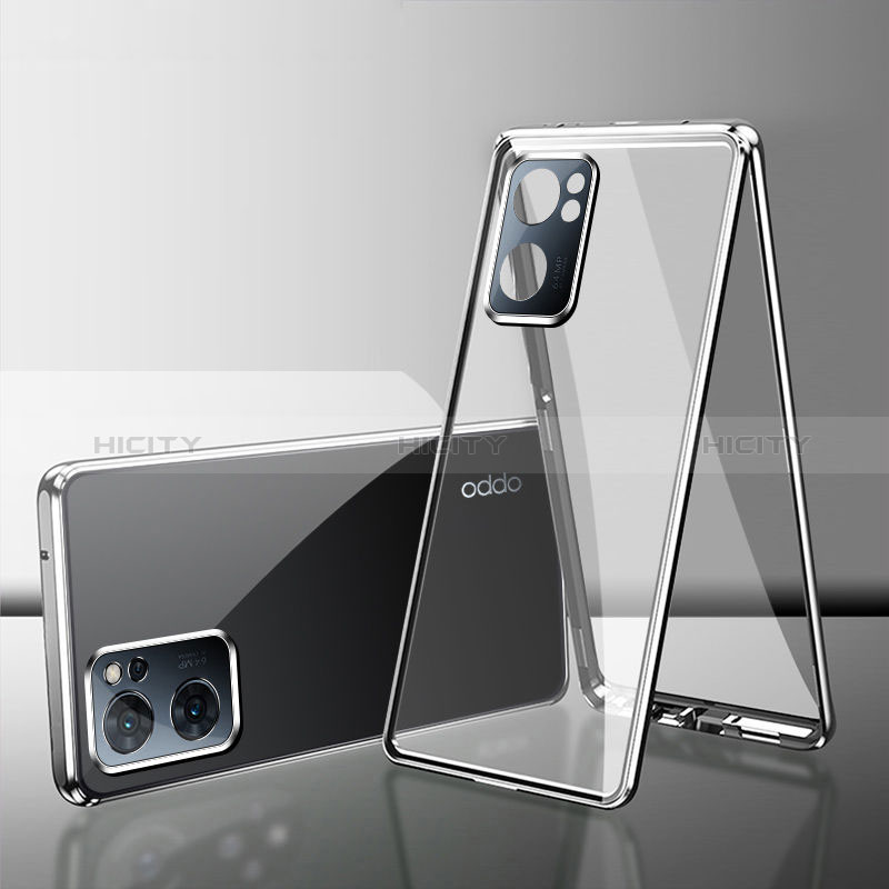 Handyhülle Hülle Luxus Aluminium Metall Rahmen Spiegel 360 Grad Ganzkörper Tasche für Realme Narzo 50 5G