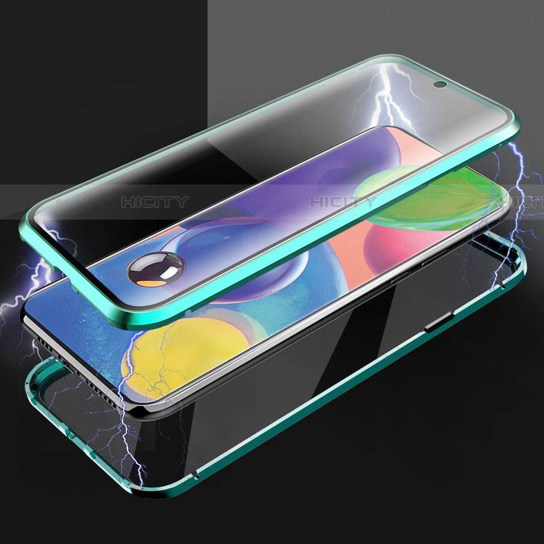 Handyhülle Hülle Luxus Aluminium Metall Rahmen Spiegel 360 Grad Ganzkörper Tasche für Samsung Galaxy A71 5G