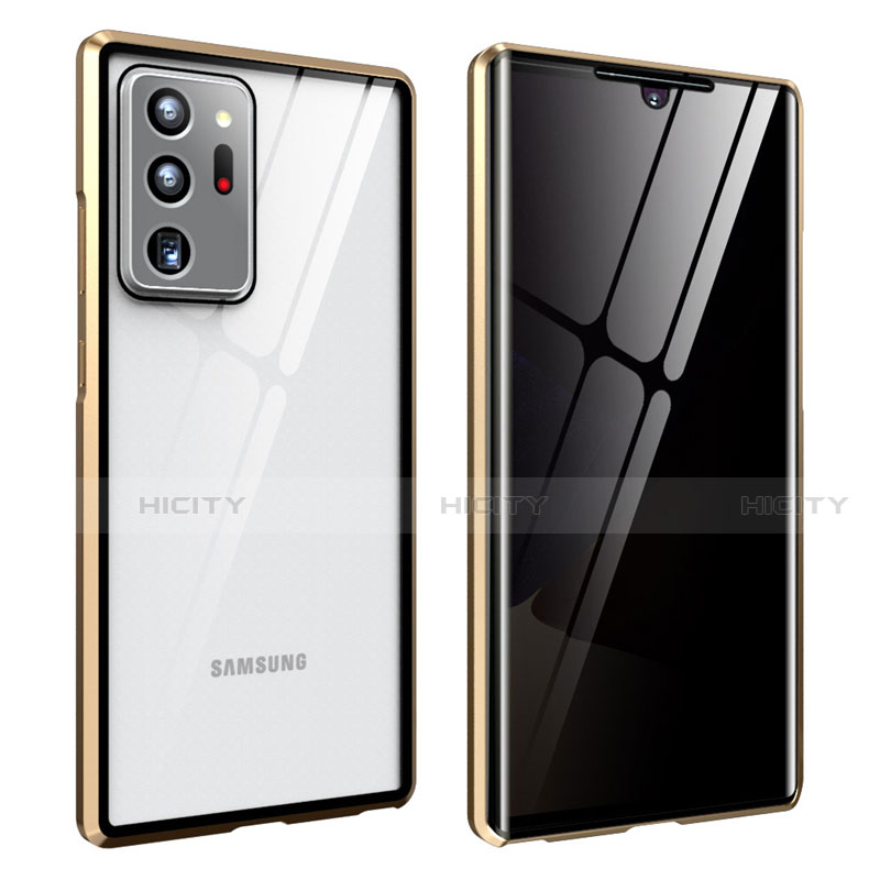 Handyhülle Hülle Luxus Aluminium Metall Rahmen Spiegel 360 Grad Ganzkörper Tasche für Samsung Galaxy Note 20 Ultra 5G