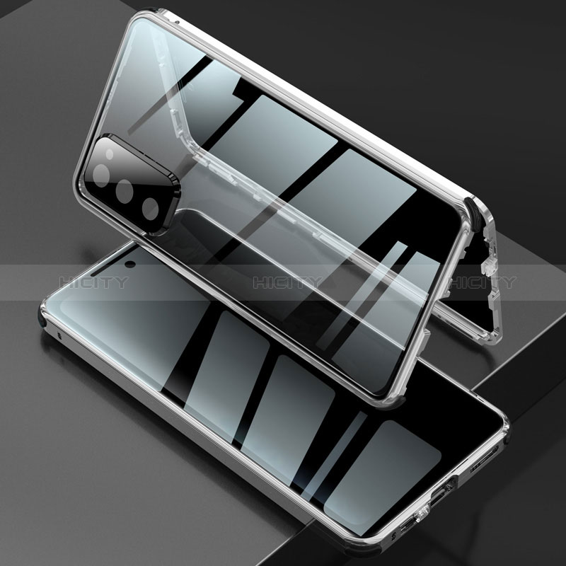 Handyhülle Hülle Luxus Aluminium Metall Rahmen Spiegel 360 Grad Ganzkörper Tasche für Samsung Galaxy S20 FE (2022) 5G groß