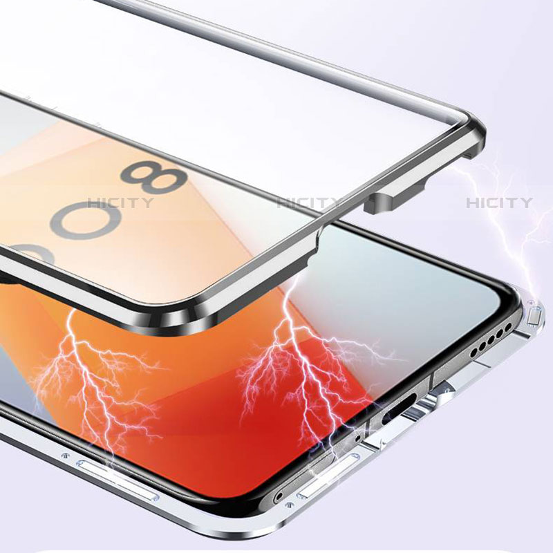Handyhülle Hülle Luxus Aluminium Metall Rahmen Spiegel 360 Grad Ganzkörper Tasche für Vivo iQOO 8 5G