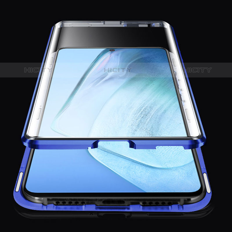 Handyhülle Hülle Luxus Aluminium Metall Rahmen Spiegel 360 Grad Ganzkörper Tasche für Vivo iQOO Z7x 5G