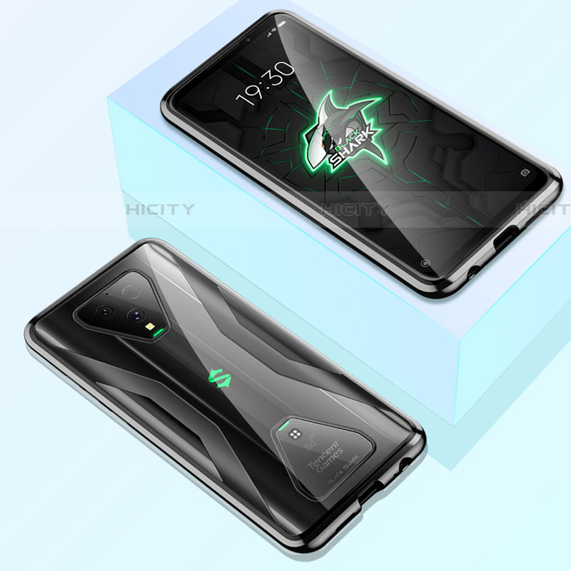 Handyhülle Hülle Luxus Aluminium Metall Rahmen Spiegel 360 Grad Ganzkörper Tasche für Xiaomi Black Shark 3 groß