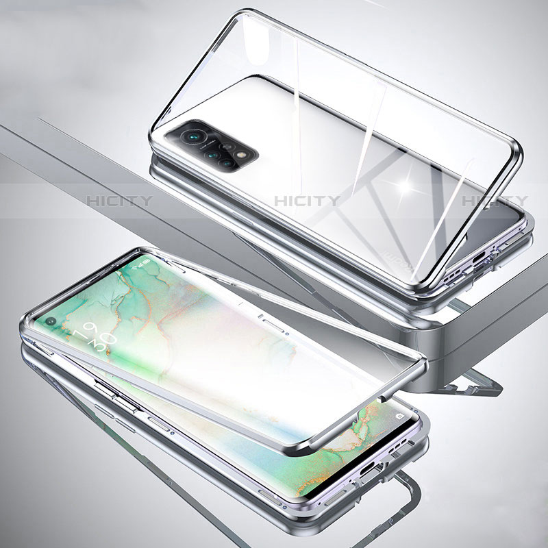 Handyhülle Hülle Luxus Aluminium Metall Rahmen Spiegel 360 Grad Ganzkörper Tasche für Xiaomi Mi 10T Pro 5G