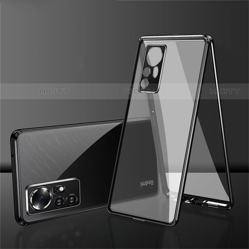 Handyhülle Hülle Luxus Aluminium Metall Rahmen Spiegel 360 Grad Ganzkörper Tasche für Xiaomi Mi 12 Pro 5G groß