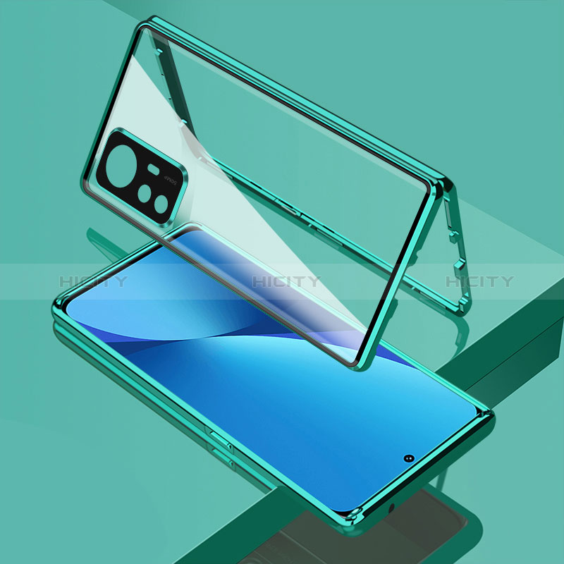Handyhülle Hülle Luxus Aluminium Metall Rahmen Spiegel 360 Grad Ganzkörper Tasche für Xiaomi Mi 12T Pro 5G