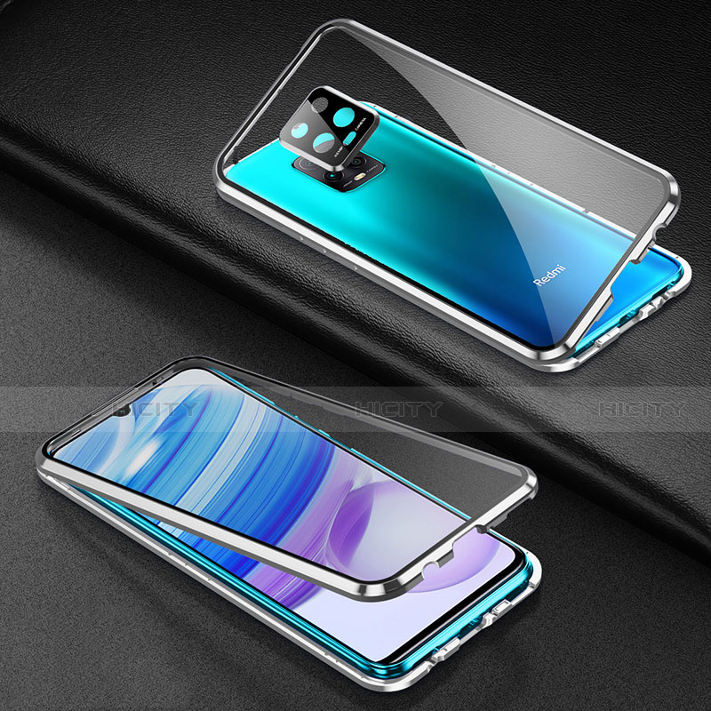 Handyhülle Hülle Luxus Aluminium Metall Rahmen Spiegel 360 Grad Ganzkörper Tasche für Xiaomi Redmi 10X 5G groß