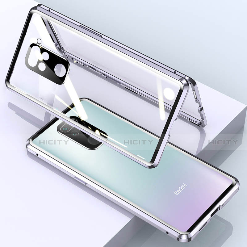 Handyhülle Hülle Luxus Aluminium Metall Rahmen Spiegel 360 Grad Ganzkörper Tasche für Xiaomi Redmi Note 9