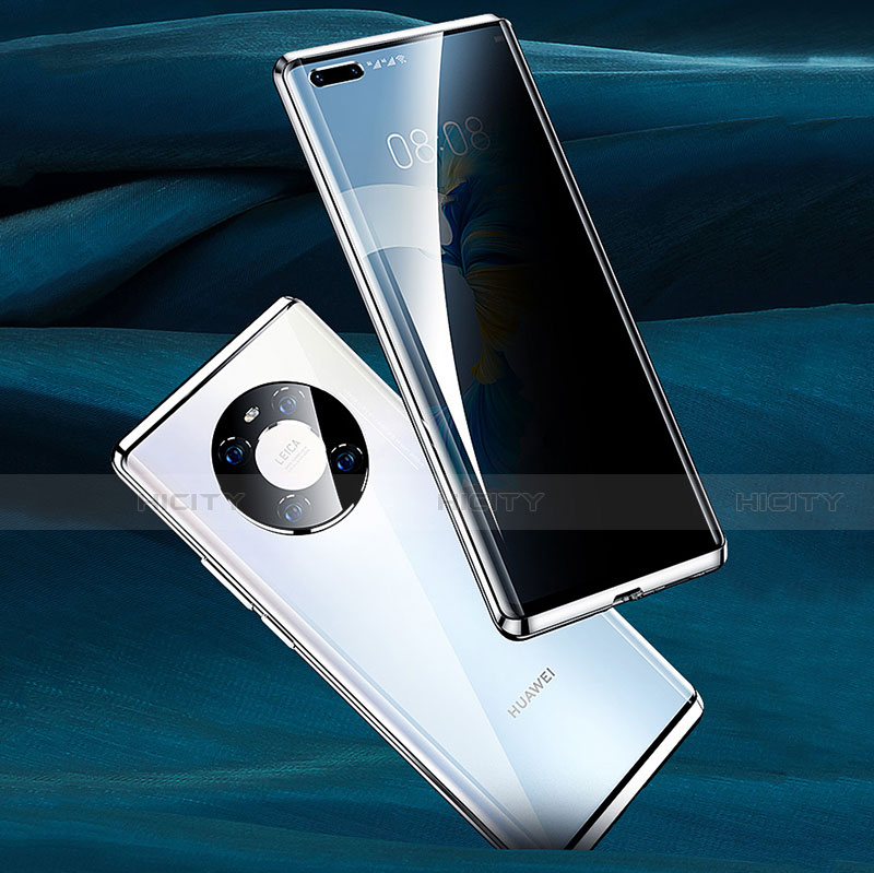Handyhülle Hülle Luxus Aluminium Metall Rahmen Spiegel 360 Grad Ganzkörper Tasche K01 für Huawei Mate 40E Pro 5G