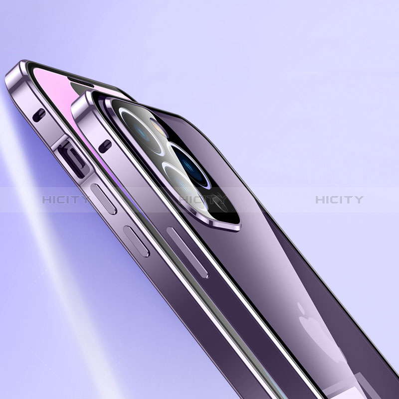 Handyhülle Hülle Luxus Aluminium Metall Rahmen Spiegel 360 Grad Ganzkörper Tasche LK1 für Apple iPhone 13