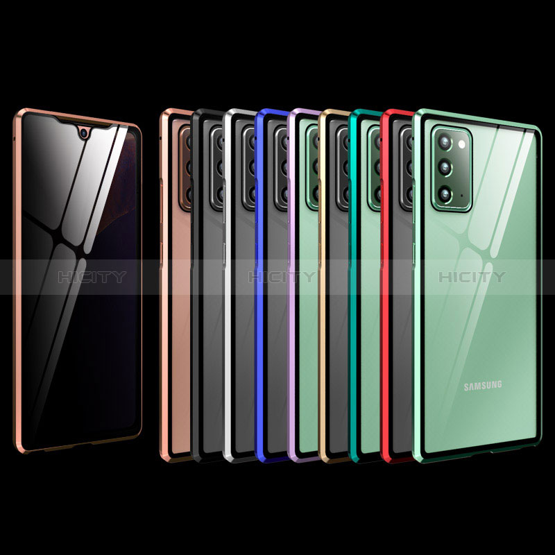 Handyhülle Hülle Luxus Aluminium Metall Rahmen Spiegel 360 Grad Ganzkörper Tasche LK1 für Samsung Galaxy Note 20 5G groß