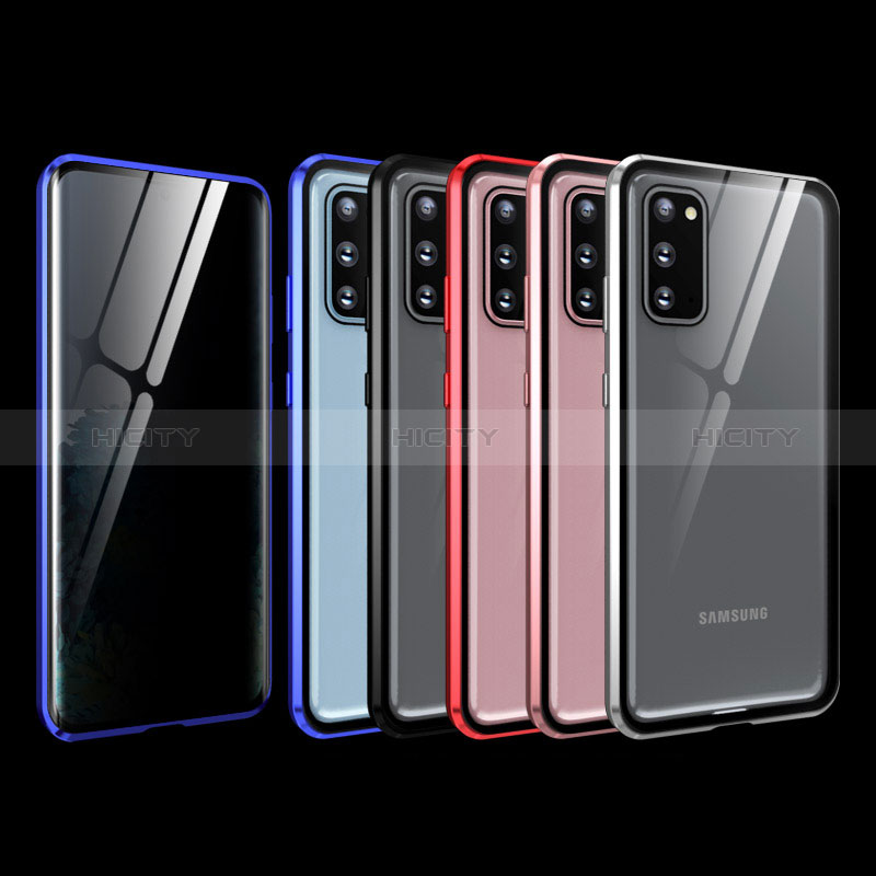 Handyhülle Hülle Luxus Aluminium Metall Rahmen Spiegel 360 Grad Ganzkörper Tasche LK1 für Samsung Galaxy S20 5G groß