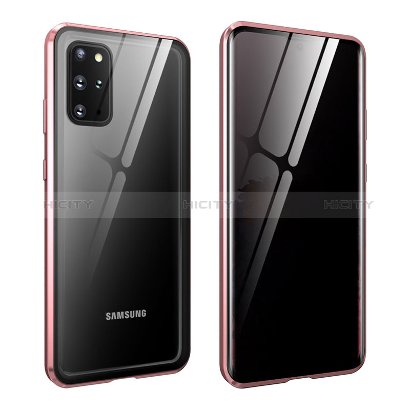 Handyhülle Hülle Luxus Aluminium Metall Rahmen Spiegel 360 Grad Ganzkörper Tasche LK2 für Samsung Galaxy S20 Plus