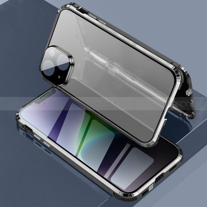 Handyhülle Hülle Luxus Aluminium Metall Rahmen Spiegel 360 Grad Ganzkörper Tasche LK3 für Apple iPhone 13