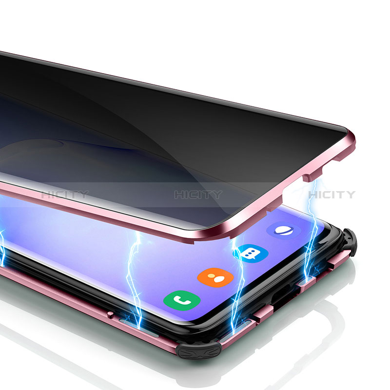Handyhülle Hülle Luxus Aluminium Metall Rahmen Spiegel 360 Grad Ganzkörper Tasche LK3 für Samsung Galaxy S20 5G