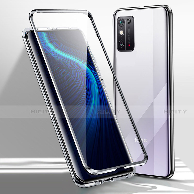 Handyhülle Hülle Luxus Aluminium Metall Rahmen Spiegel 360 Grad Ganzkörper Tasche M01 für Huawei Honor X10 Max 5G